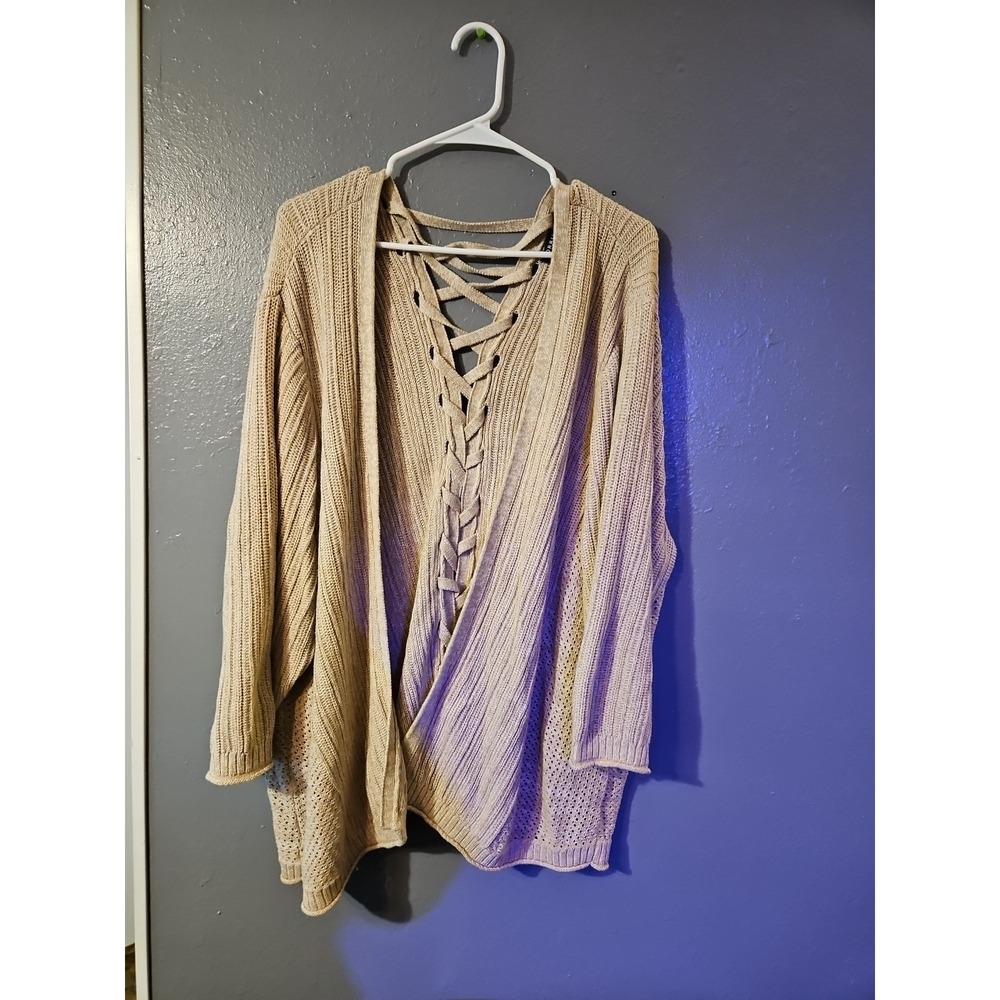 Torrid 5 Open Front Cardigan Sweater Womens Knit Lightweight Comfy Soft (A778)